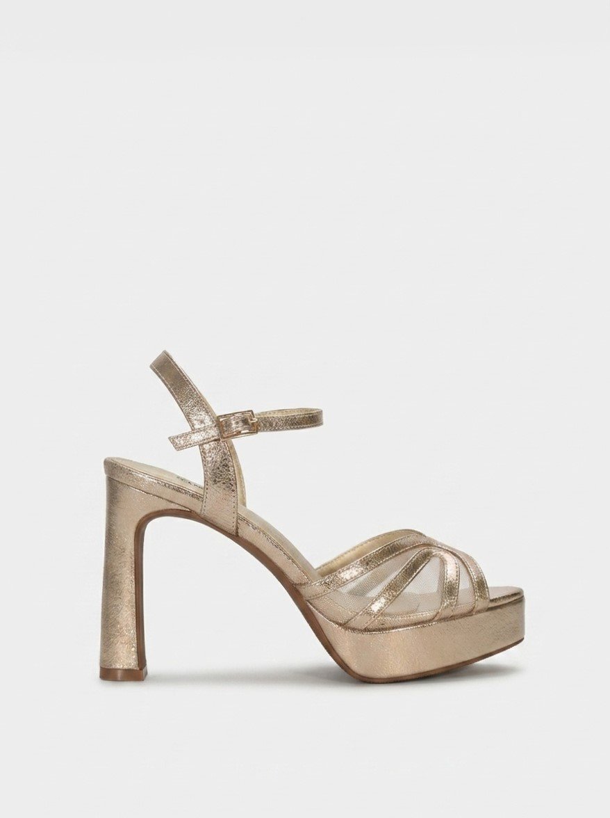 Sandalia plataforma combinada